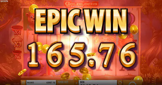 goldilocks slot epic win