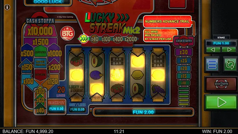 LUCKY STREAK demo