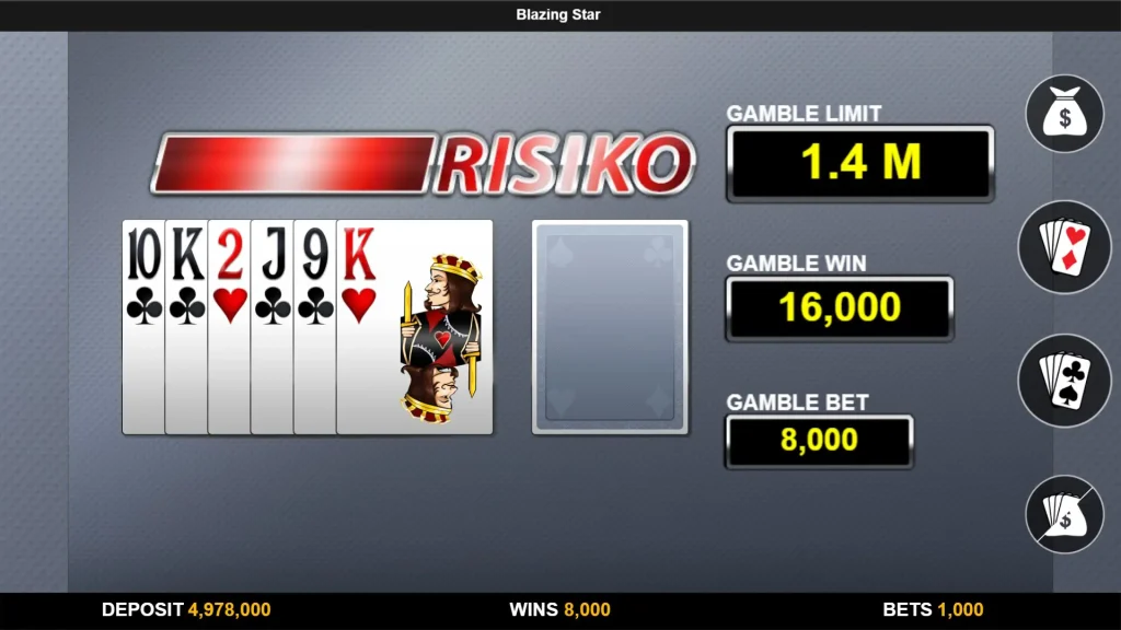 blazing star gamble feature