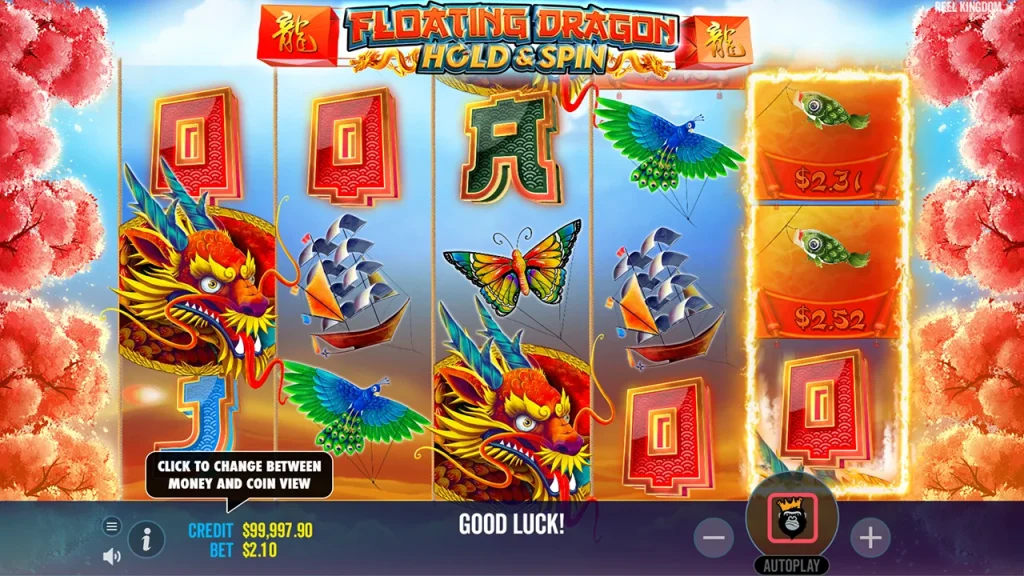 Floating Dragon slot bonus