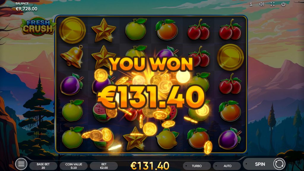 fresh crush slot big win