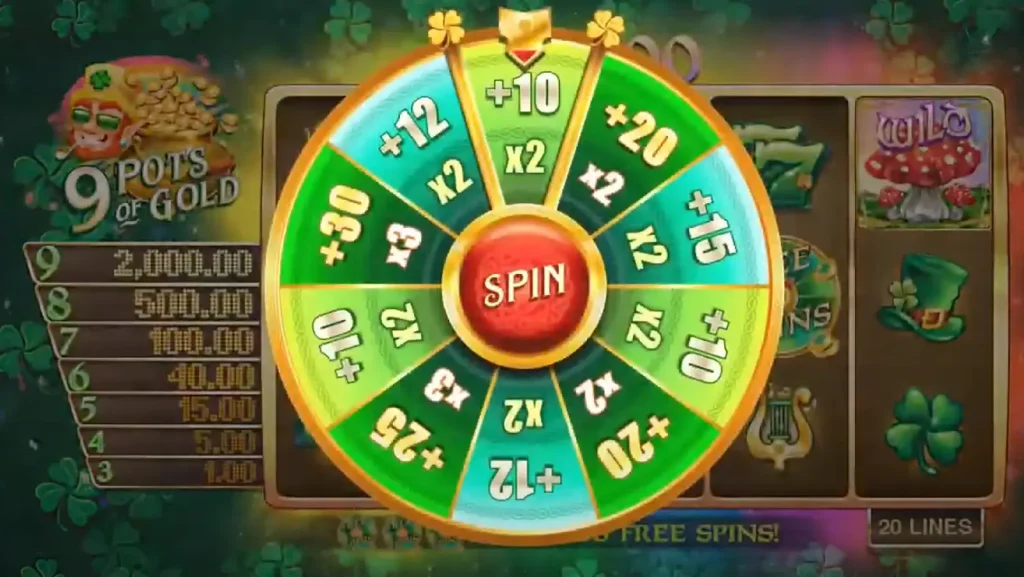 9 Pots of Gold free spins